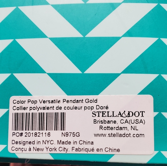 Stunning Stella & Dot Color Pop Pendant. 26" chain with 3" extender. - Picture 9 of 16